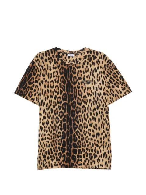 leopard-print T-shirt by MOSCHINO