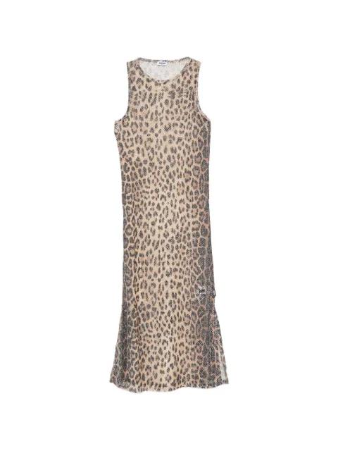 leopard-print midi dress by MOSCHINO