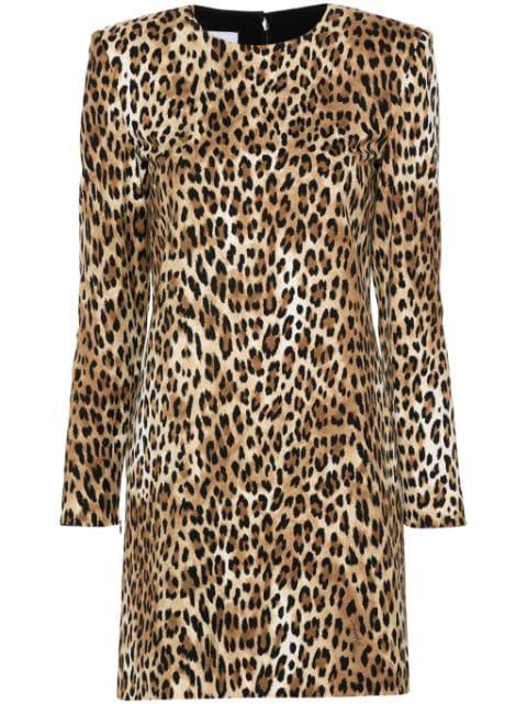 leopard-print mini dress by MOSCHINO