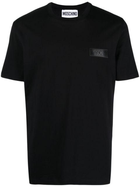 logo-appliqué cotton T-shirt by MOSCHINO