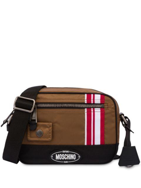 logo-appliquéd messenger bag by MOSCHINO