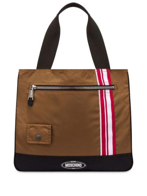 logo-appliqué tote bag by MOSCHINO