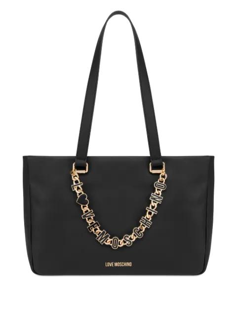 logo chain shoulder bag by MOSCHINO