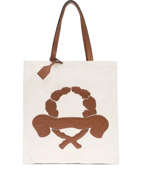 logo-debossed shoulder bag by MOSCHINO
