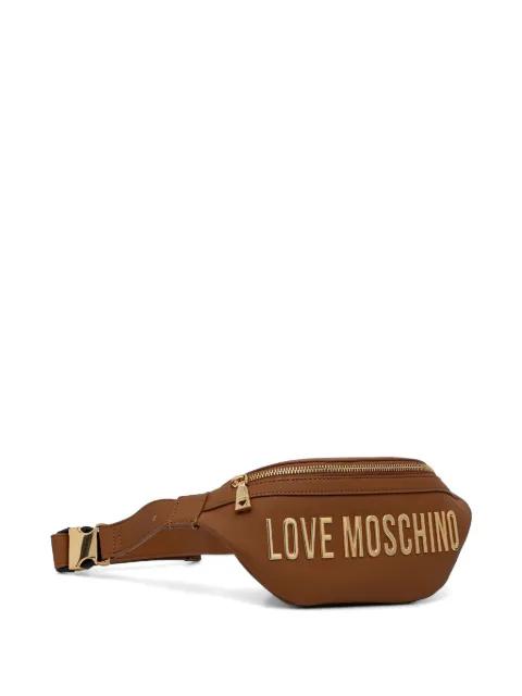 logo-detail buckle belt bag by MOSCHINO