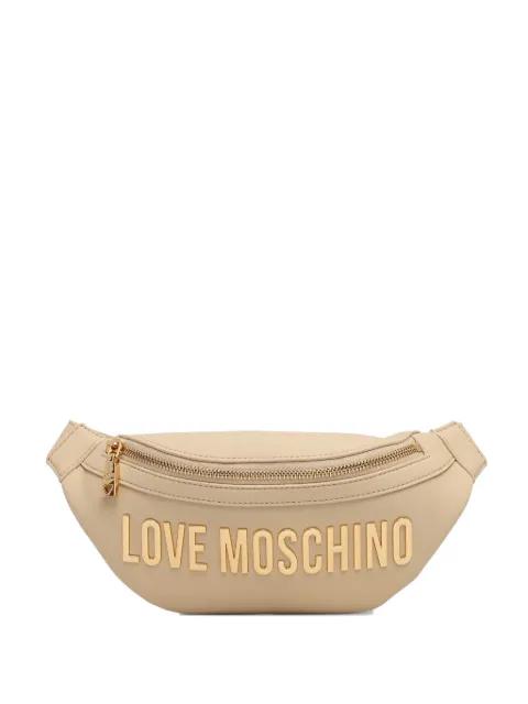logo-detail buckle belt bag by MOSCHINO