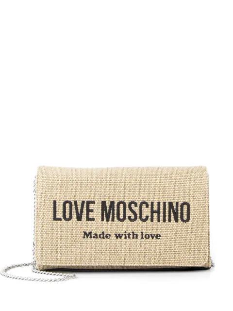 logo-detail chain-strap shoulder bag by MOSCHINO