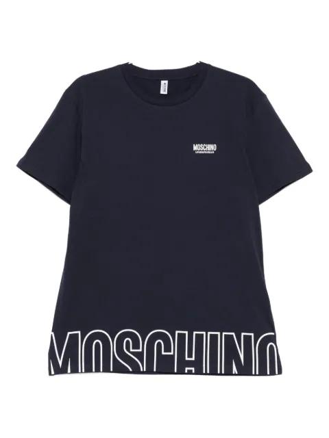 logo-detail cotton T-shirt by MOSCHINO