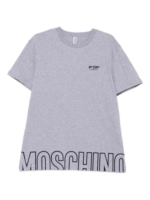 logo-detail cotton T-shirt by MOSCHINO