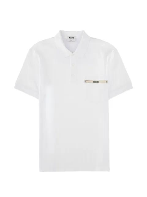 logo-detail polo shirt by MOSCHINO
