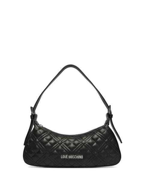 logo-detail quilted bag by MOSCHINO
