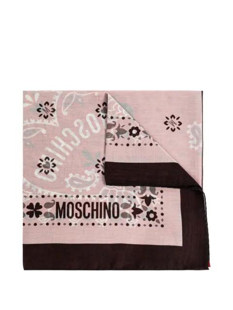 logo-detail scarf by MOSCHINO