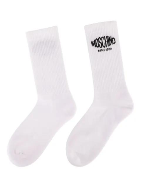 logo-detail socks by MOSCHINO