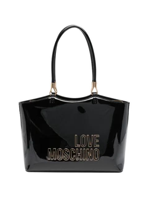 logo-detail tote bag by MOSCHINO