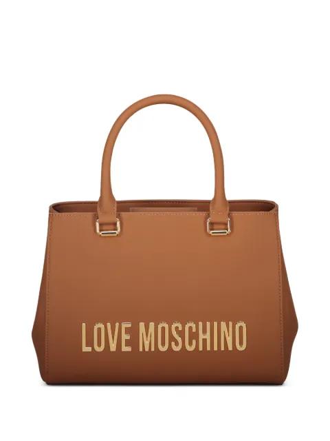 logo detail tote bag by MOSCHINO