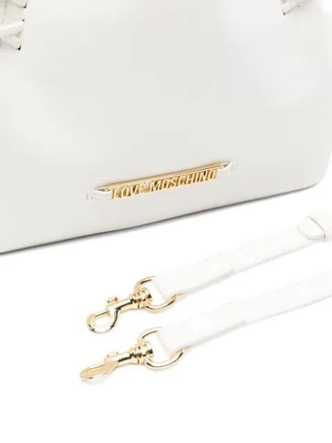 logo-detail tote bag by MOSCHINO
