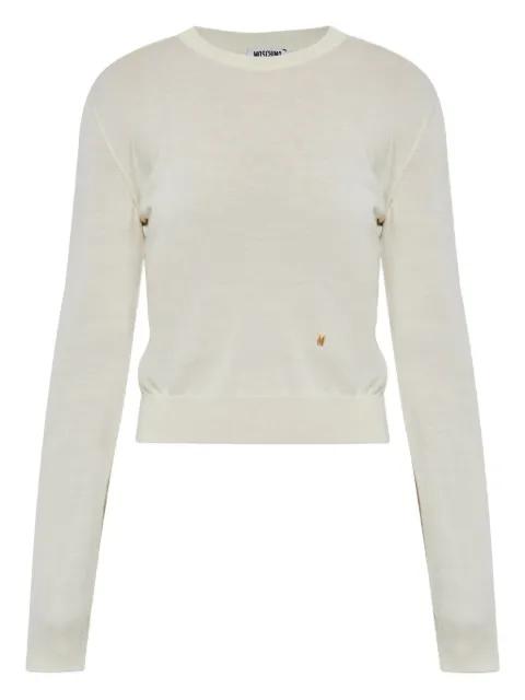 logo-detail wool sweater by MOSCHINO