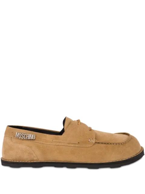 logo-detailed loafers by MOSCHINO