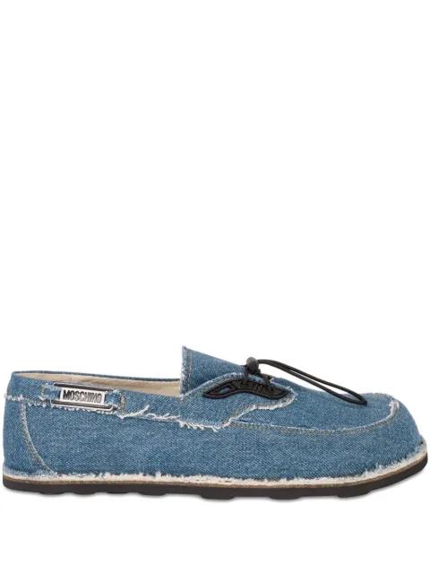 logo-detailed loafers by MOSCHINO
