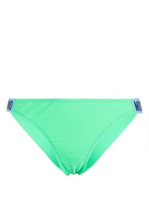 logo-embossed bikini bottoms by MOSCHINO