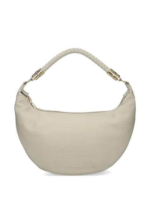 logo-embossed braided-handle shoulder bag by MOSCHINO