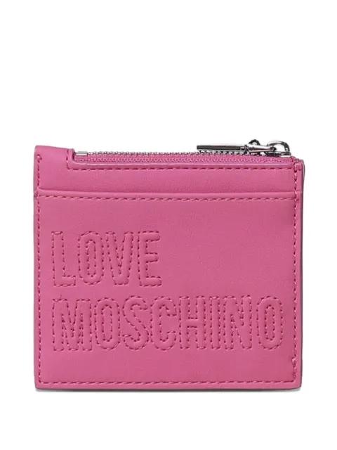 logo-embossed card holder by MOSCHINO