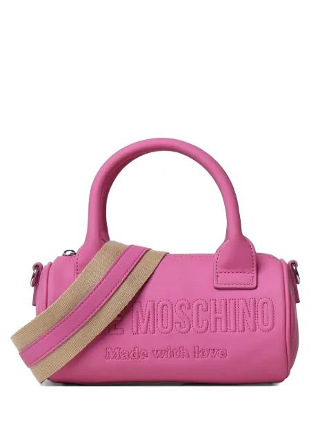 logo-embossed tote bag by MOSCHINO