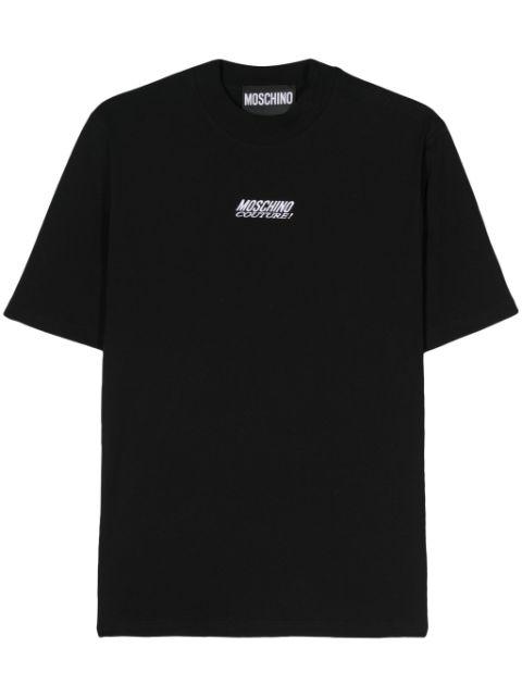 logo-embroidered cotton T-shirt by MOSCHINO
