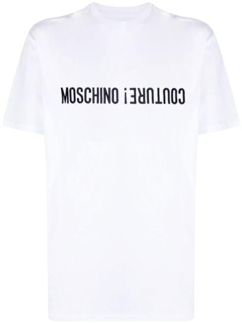 logo-embroidered cotton T-shirt by MOSCHINO