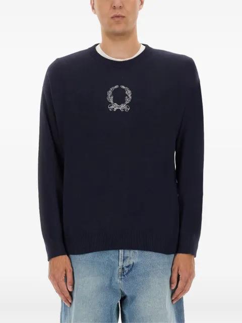 logo-embroidered crew-neck sweater by MOSCHINO