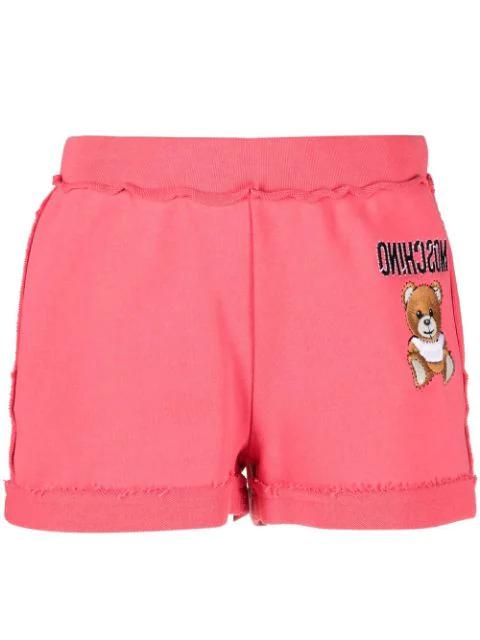 logo-embroidered jersey shorts by MOSCHINO