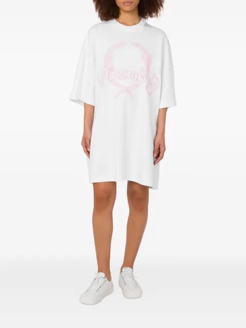 logo-embroidered mini dress by MOSCHINO
