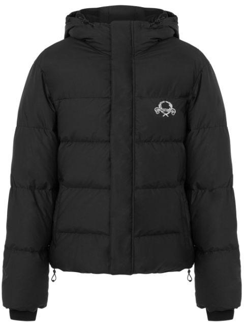 logo-embroidered padded jacket by MOSCHINO