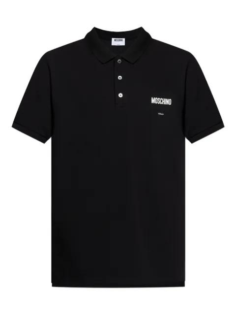 logo-embroidered polo shirt by MOSCHINO