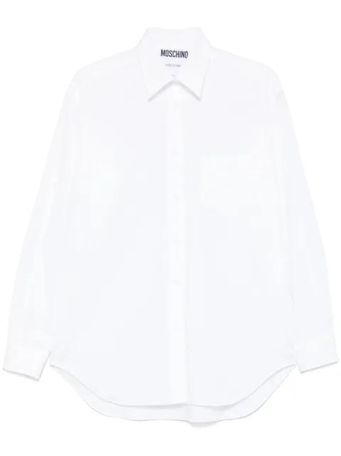 logo-embroidered shirt by MOSCHINO