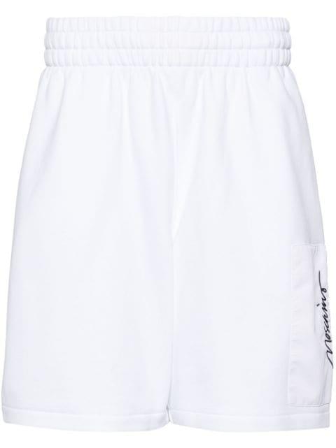logo embroidered short by MOSCHINO