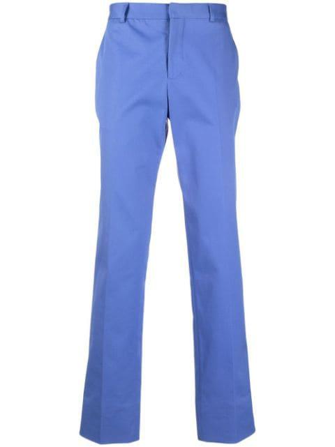 logo-embroidered tailored trousers by MOSCHINO