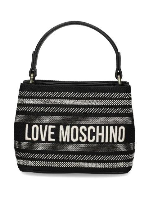 logo-embroidered tote bag by MOSCHINO