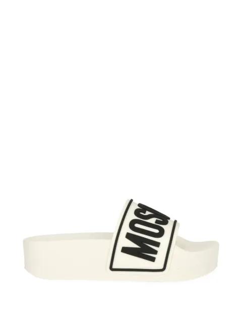 logo flip flops by MOSCHINO