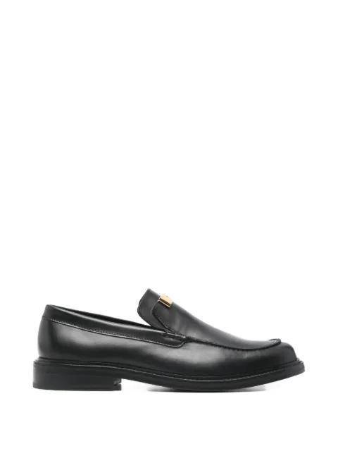 logo leather loafers by MOSCHINO