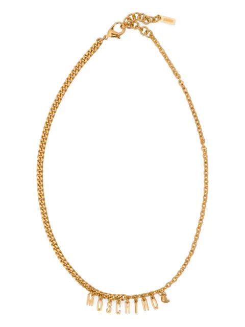 logo-lettering necklace by MOSCHINO