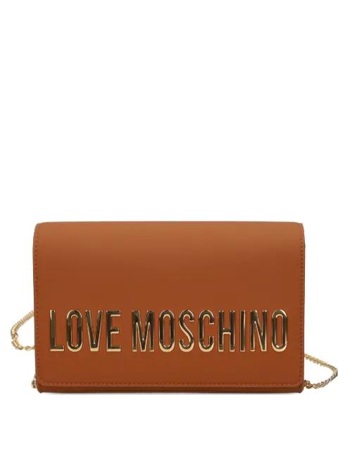 logo-lettering satchel bag by MOSCHINO