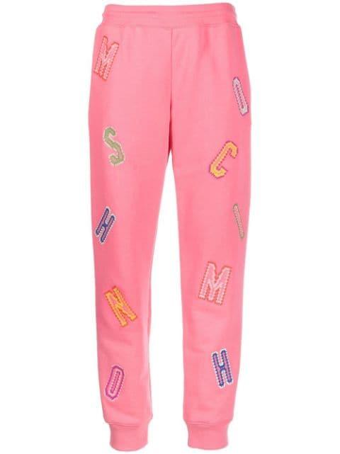 logo-lettering track pants by MOSCHINO