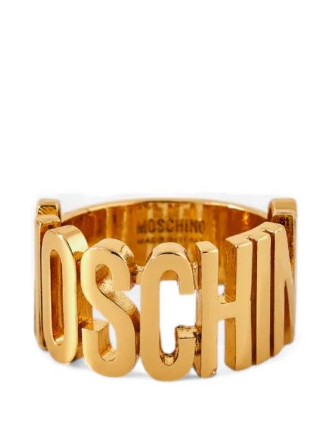 logo-motif ring by MOSCHINO