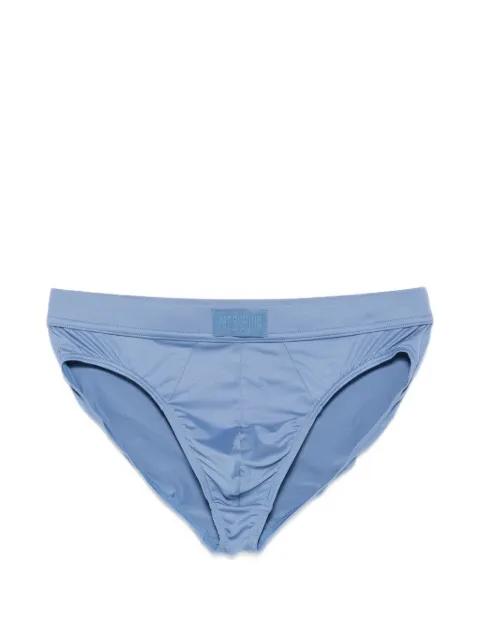logo-patch briefs by MOSCHINO
