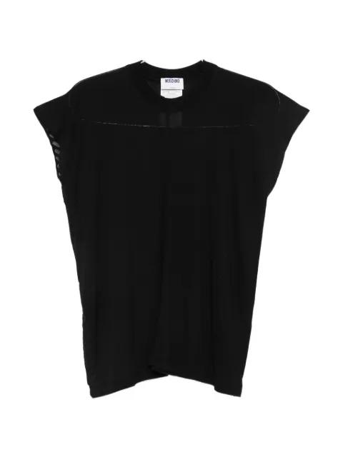 logo-patch cap-sleeve T-shirt by MOSCHINO