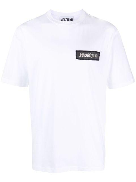 logo-patch cotton T-shirt by MOSCHINO