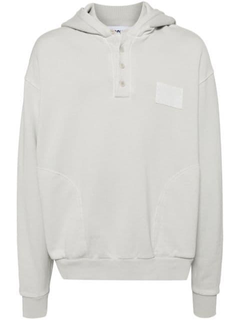 logo patch hoodie by MOSCHINO