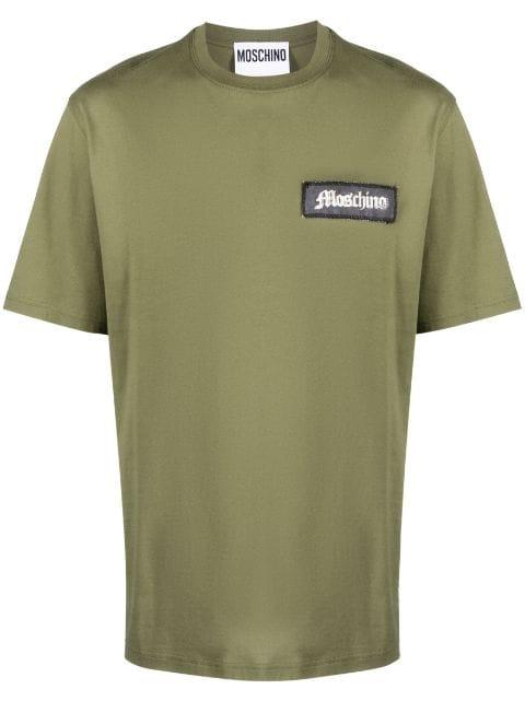 logo-patch organic-cotton T-shirt by MOSCHINO
