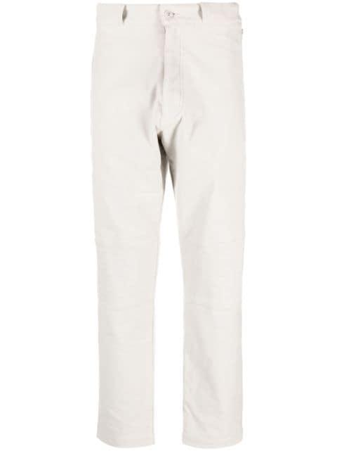 logo-patch straight-leg trousers by MOSCHINO
